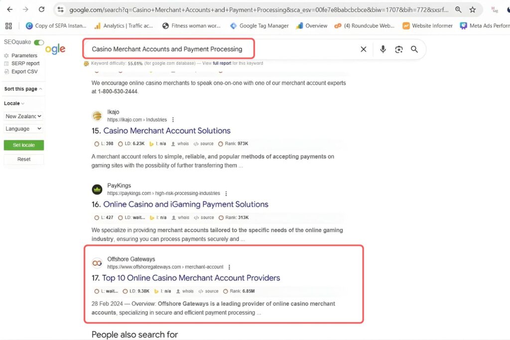 Casino Merchant Accounts and Payment Processing Keyword Result