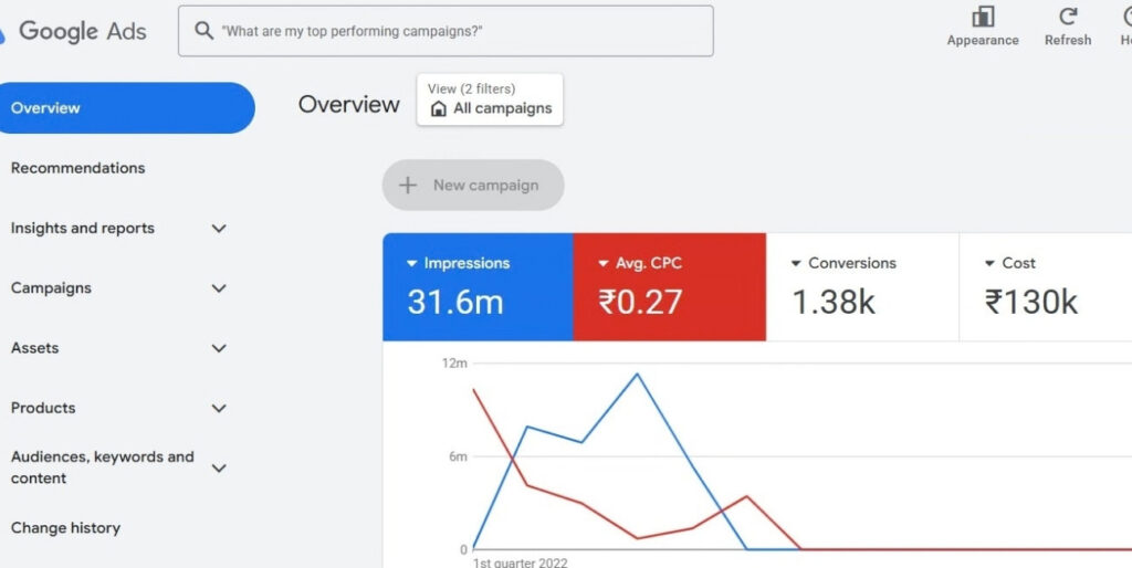 Google Ads Campaign Dashboard 2