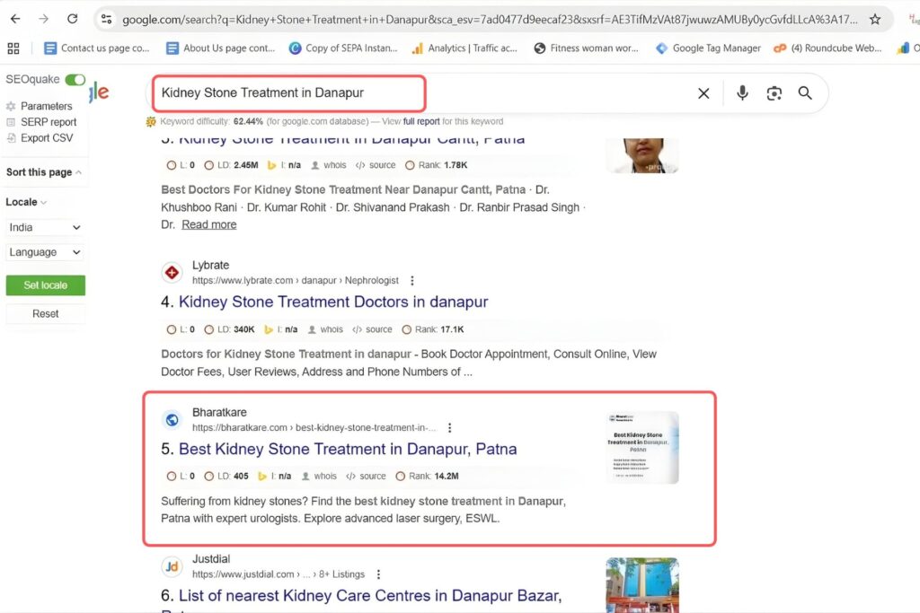 Kidney Stone Treatment in Danapur Keyword Result