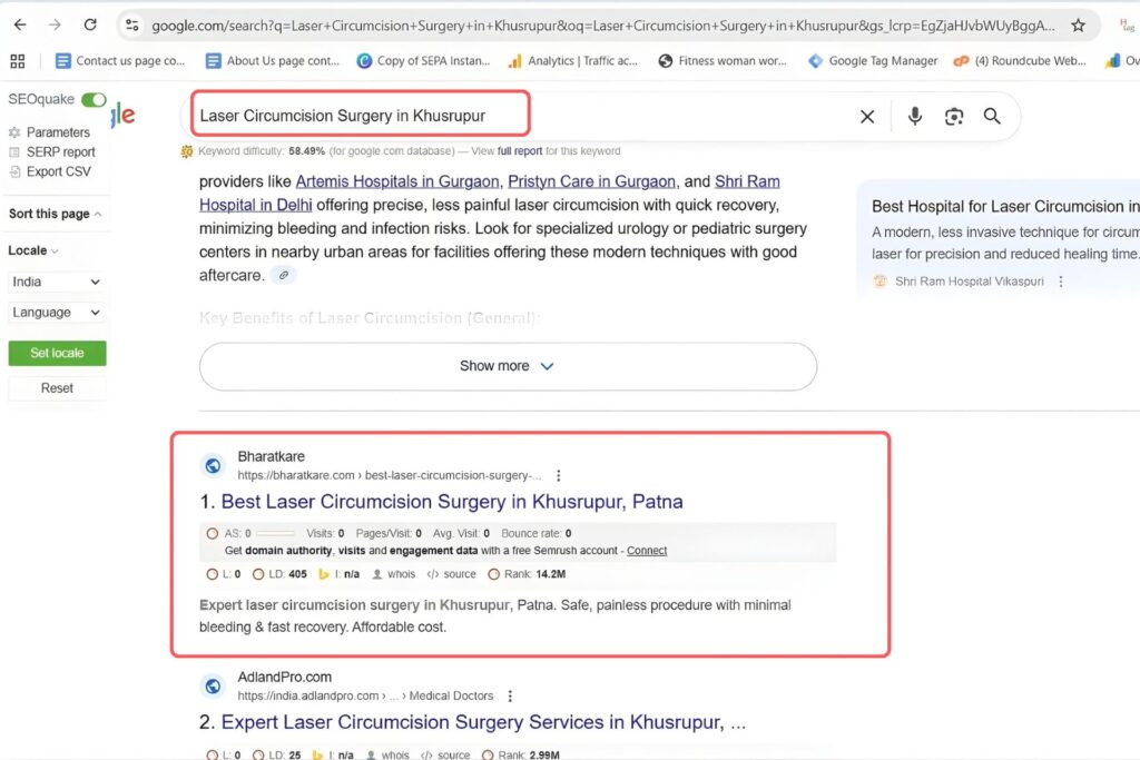 Laser Circumcision Surgery in Khusrupur Keyword Result