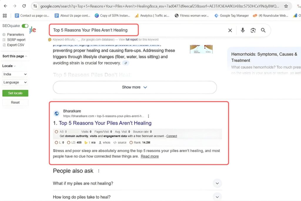 Top 5 Reasons Your Piles Aren't Healing Keyword Result (2)