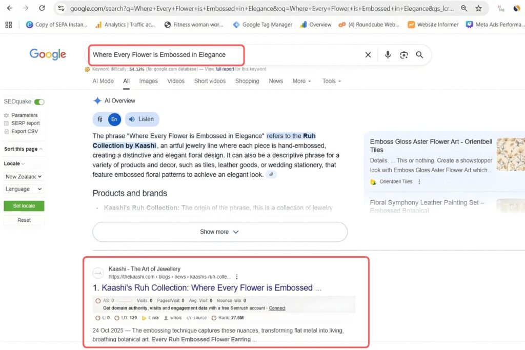 Where Every Flower is Embossed in Elegance Keyword Result