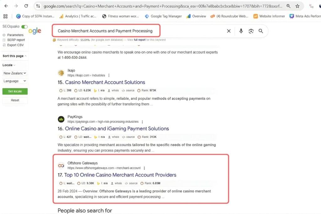 Casino Merchant Accounts and Payment Processing Keyword Result