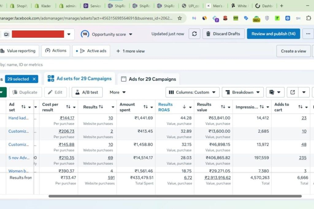 Silver Adda Meta Ads Dashboard
