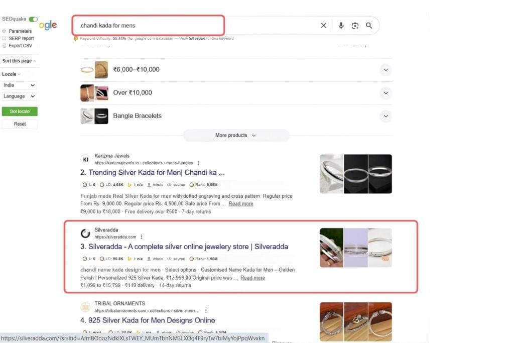 chandi kada for mens Keyword Result